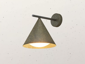 CONE 286.18 - Brass outdoor wall lamp by Il Fanale - view 2
